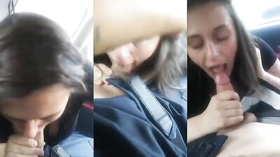 Grilfriend sucks strokes til cum