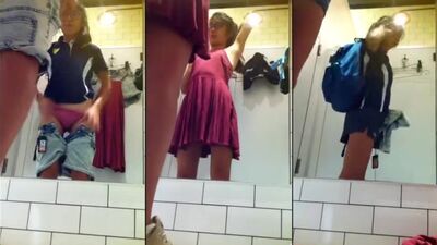 SG CJC Girl Changing room with Pussy shot