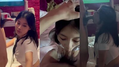 Chinese girlfriend blowjob