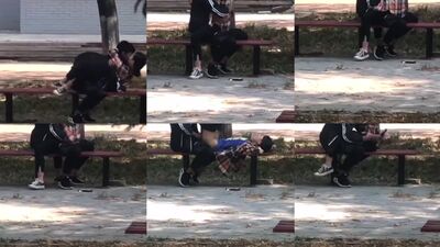 Young indon couple caught fucking in public