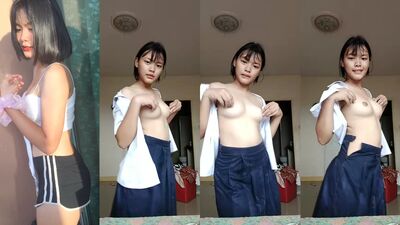 THAI GIRL REMOVE SCHOOL UNIFORM TO SHOW HER BODY