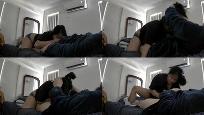 Asian GF Sucking Cock on Spy Cam gets unwanted Cum in Mouth