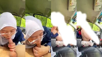 Malay couple having sex in a car