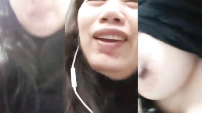 Chubby Rosalyn playing her nipples