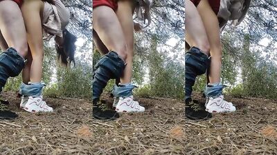 Desi girl doggy fucked in the wood