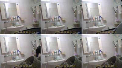 Peeping on female classmate taking shower1/1