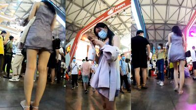 roaming the mall catching upskirt [10]