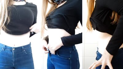 brunette teen selfie for bf