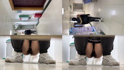 医院女厕跟踪拍摄马尾辫小美女 人瘦B肥毛磨秃一大片