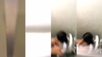 図書館でJKのトイレ盗撮