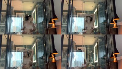 malay couple glass bathroom sex selfie